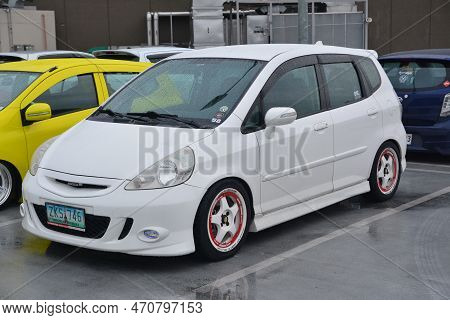 Paranaque, Ph - Nov 19 - Honda Jazz At Tastefully Built Car Meet On November 19, 2022 In Paranaque, 
