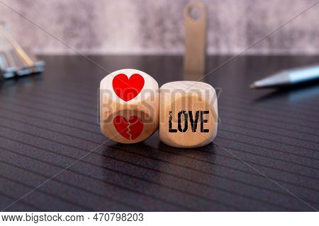 Unrequited Love. Rejection Of Recognition In Love. Refusal Of Relations, Break Of Relations. Broken 