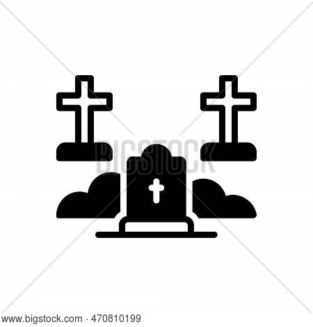 Black Solid Icon For Deaths Autopsy Cadaver Deceased Christ Salvation Graveyard Graves Cempasuchil