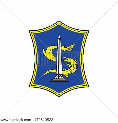 Surabaya City Logo Symbol, Surabaya City Logo, East Java, Indonesia.