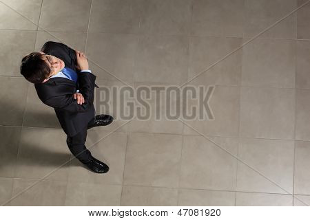 Young businessman in glasses