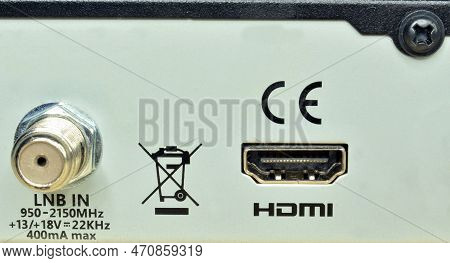 Female Lnb Jack For Antenna Cable And Hdmi Port