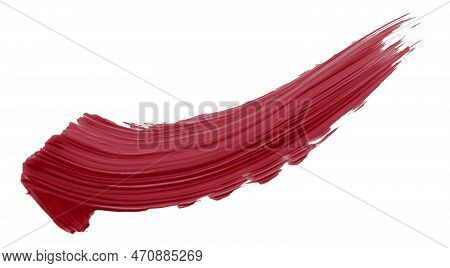 Ruddy Brush Isolated On White Background, Red Brush Scarlet Sage.