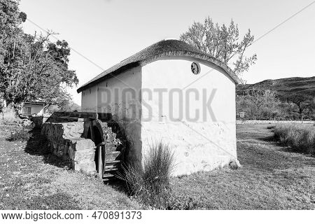 Kromrivier, South Africa - Sep 8, 2022: The Historic Water Mill At Kromrivier Cederberg Park, A Holi