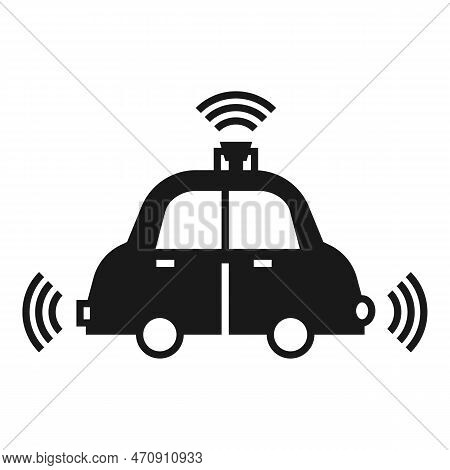 Autopilot Car Icon. Simple Illustration Of Autopilot Car Icon For Web Design Isolated On White Backg