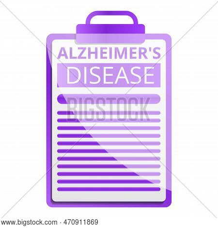 Alzheimer Disease Checkboard Icon. Cartoon Of Alzheimer Disease Checkboard Icon For Web Design Isola