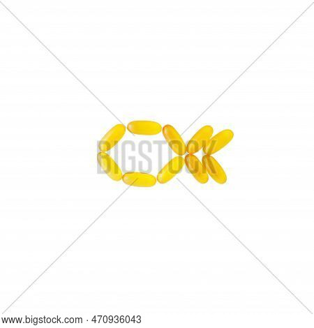 Omega 3 Fish Capsules Of Cod Liver Oil