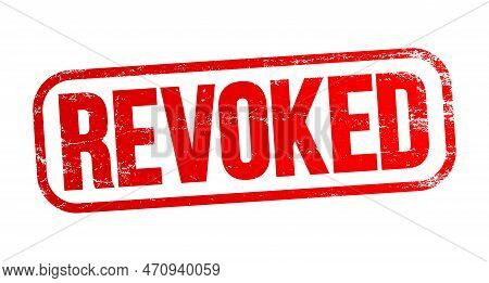 Revoked - Text Stamp, Business Concept Background