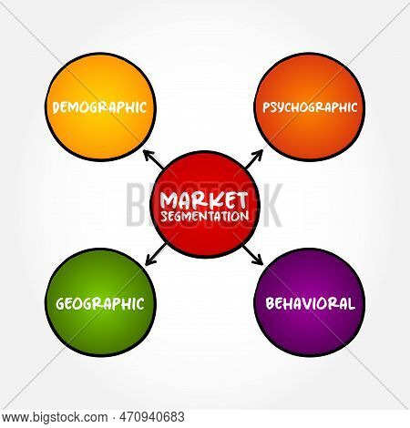 Market Segmentation Creates Subsets Of A Market Based On Demographics, Needs, Priorities, Common Int