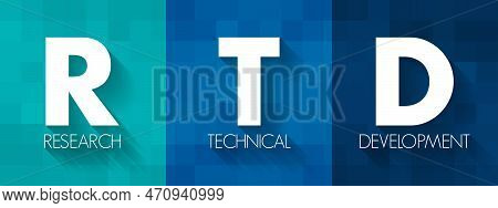 Rtd - Research Technical Development Acronym, Technology Concept Background