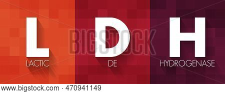 Ldh Lactic Dehydrogenase - Enzyme Found In Almost All Body Tissues, Acronym Text Concept Background