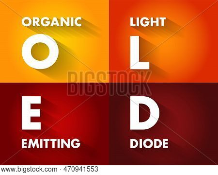 Oled Organic Light-emitting Diode - In Which The Emissive Layer Is A Film Of Organic Compound That E