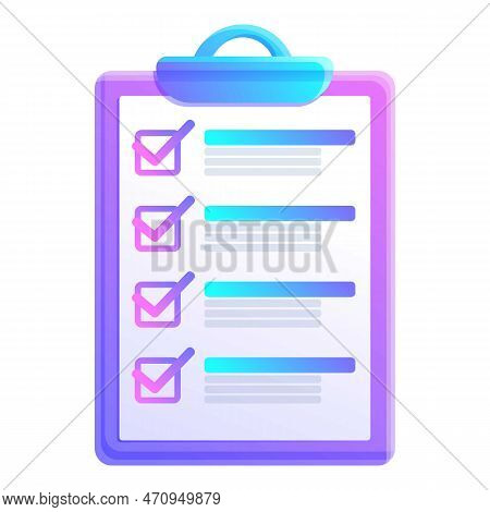 Checkboard Icon. Cartoon Of Checkboard Icon For Web Design Isolated On White Background
