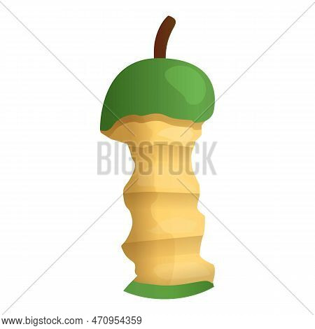 Rest Of Bite Pear Icon. Cartoon Of Rest Of Bite Pear Icon For Web Design Isolated On White Backgroun