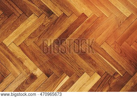 Zigzag Wood Floor Texture Background, Close Up Design