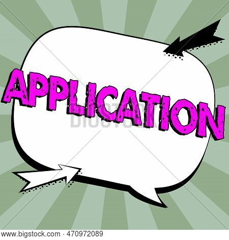 Conceptual Caption Application. Word For An Order For Something Formal And Usually Written Form