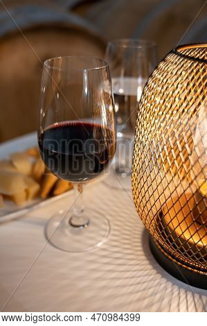 Tasting Of Rioja Wines, Visit Of Winery Cellars With French Or American Oak Barrels With Agening Red