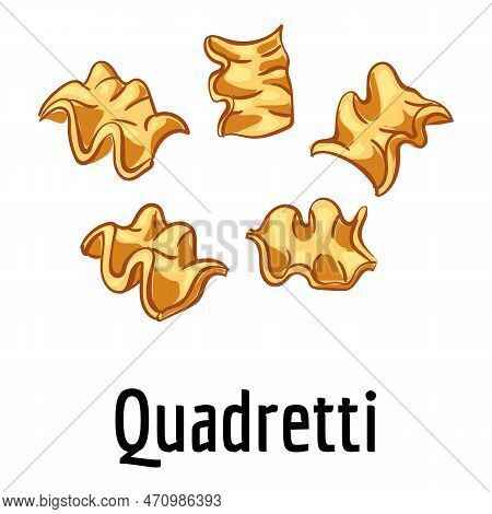 Quadretti Icon. Cartoon Of Quadretti Icon For Web Design Isolated On White Background