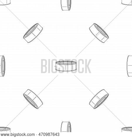Fish Tomato Tin Can Pattern Seamless Repeat Geometric For Any Web Design