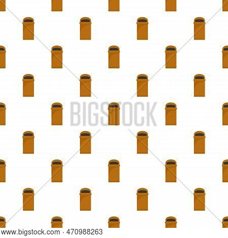 Orange Trash Box Pattern Seamless Repeat For Any Web Design