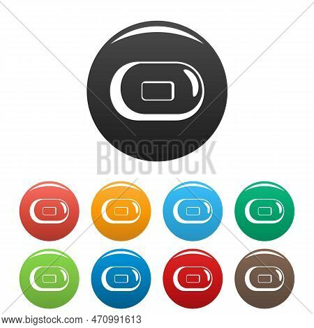 Soap Icons Set 9 Color Isolated On White For Any Design