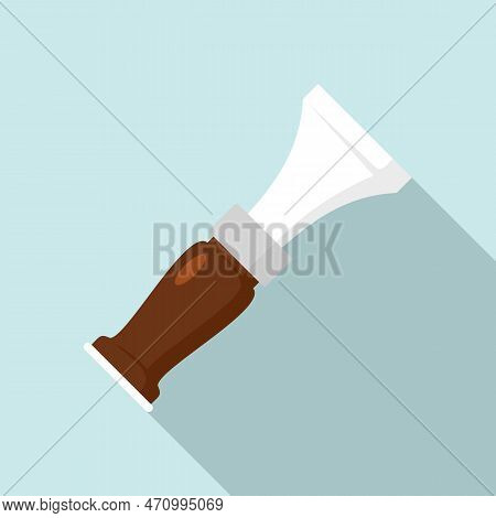 Hunter Whistle Icon. Flat Illustration Of Hunter Whistle Icon For Web Design