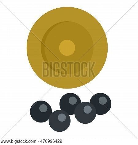 Cartridge Balls Icon. Flat Illustration Of Cartridge Balls Icon For Web Design