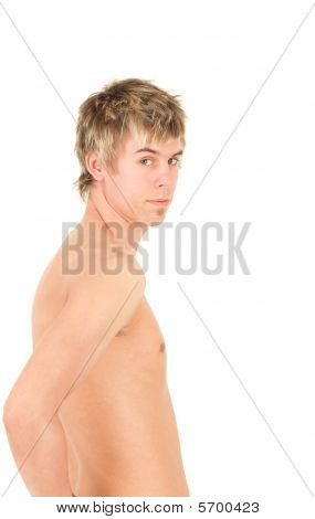 Shirtless Young Man
