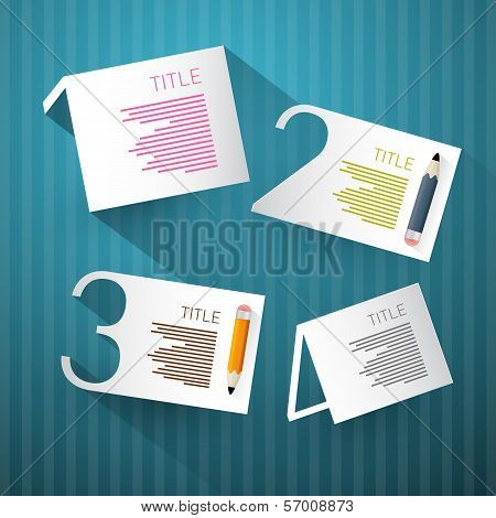 Vector Progress Steps For Tutorial, Infographics