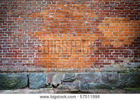 Red Brick Wall Background