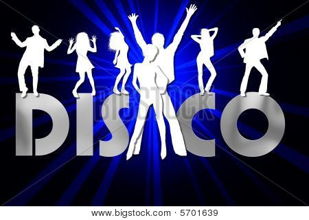 Modré Disco pozadí