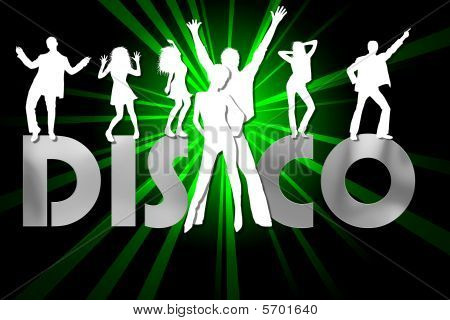 Tančící lidé v Disco