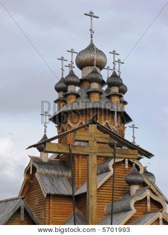 Een houten kapel