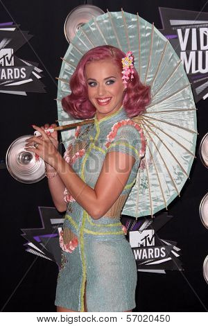 Katy Perry at the 2011 MTV Video Music Awards Arrivals, Nokia Theatre LA Live, Los Angeles, CA 08-28-11