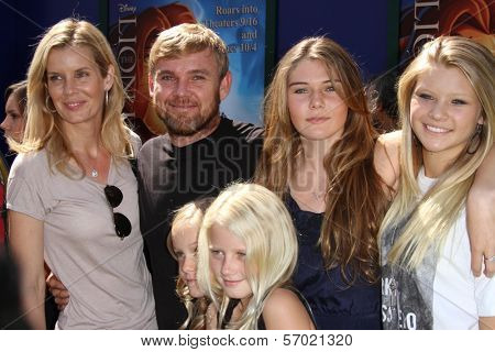 Rick Schroder with family at 