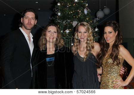 James Barbour, Bettie Ross, Tara Voight, Kerri Kasem at the James Barbour Holiday Concert, Renaissance Hotel, Hollywood, CA 12-16-11