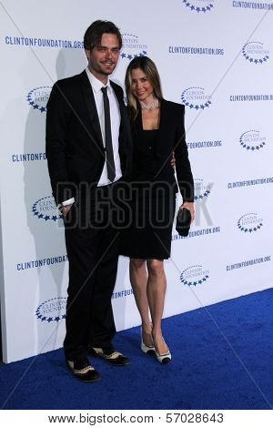 Christopher Backus, Mira Sorvino at the Clinton Foundation Gala in Honor of 