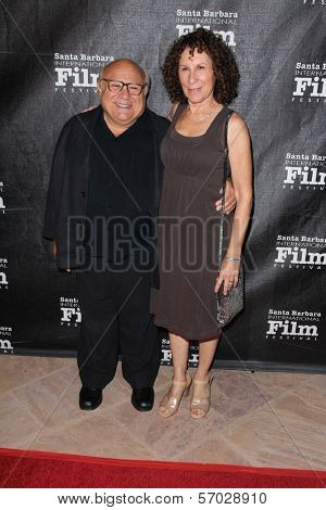 Danny Devito, Rhea Perlman at the SBIFF 2011 Kirk Douglas Award honoring Michael Douglas, Four Seasons Biltmore, Santa Barbara, CA 10-13-11
