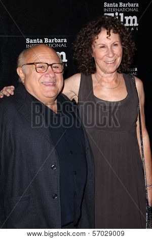 Danny Devito, Rhea Perlman at the SBIFF 2011 Kirk Douglas Award honoring Michael Douglas, Four Seasons Biltmore, Santa Barbara, CA 10-13-11