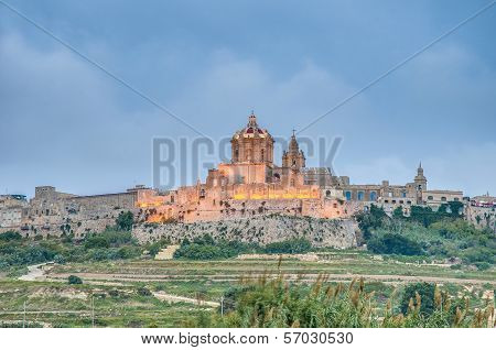 Saint Paul's Cathedral In Mdina, Malta