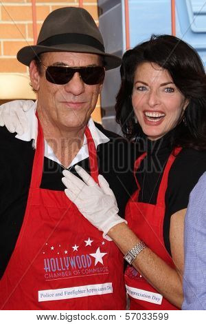 Robert Davi and Joan Severence at the Hollywood Chamber Of Commerce 17th Annual Police And Fire BBQ, Private Location, Hollywood, CA 11-30-11