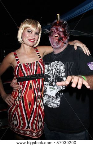 Rena Riffel, Logan Crow at the Long Berach Zonie Walk after-party where Rena Riffel was judge of the 