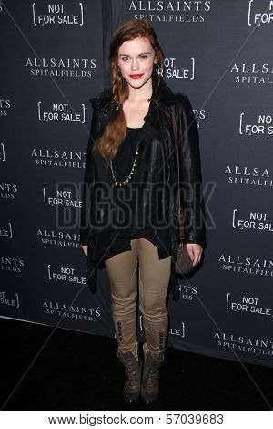 Holland Roden at the AllSaints Spitalfields and Not For Sale Collection Launch, The Music Box, Hollywood, CA 10-24-11