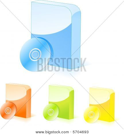 Wielobarwny oprogramowania pola z cd