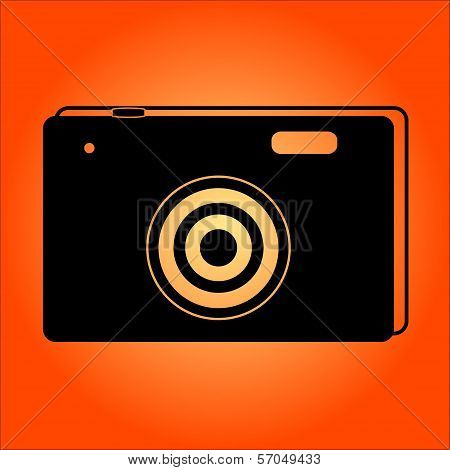 Photo camera vector icon illustration