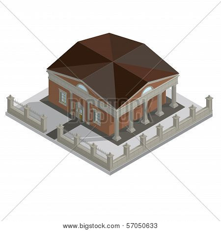 Vector isometric house