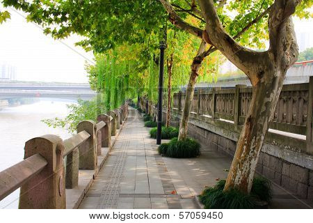 Landscape of West lake park.