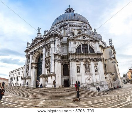 Santa Maria Della Salute Church  In Venice, Italy.