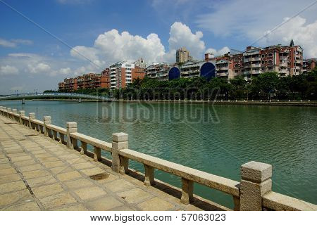 The scenery of Xiamen, modern city in China