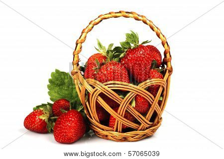Strawberries In Basket